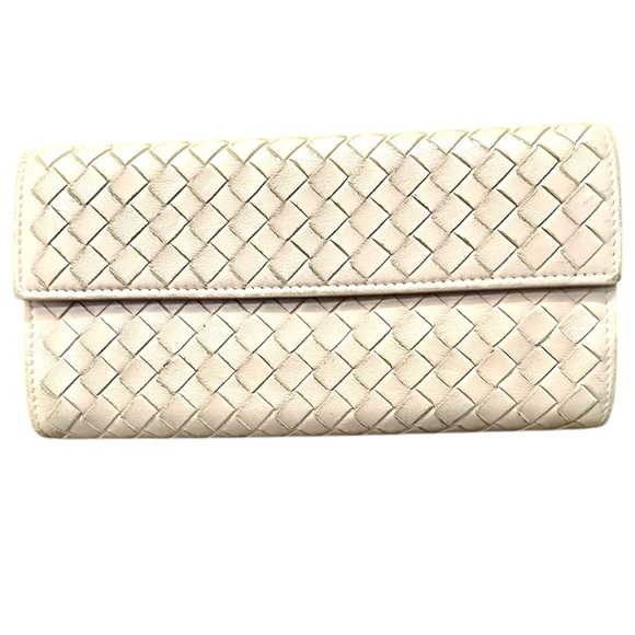 Bottega Veneta Handbags - Bottega Veneta Intrecciato Light Blush Long Wallet